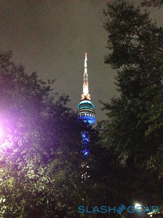 Sample shot from iPhone 5 at night