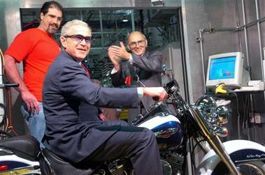 The New Cool President Bush? bush on harley