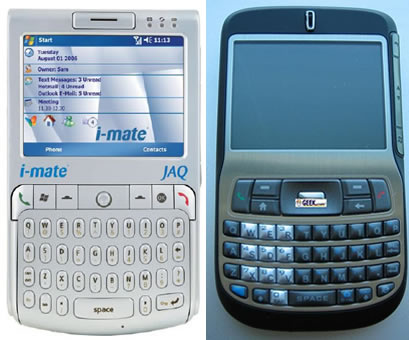 i mate jaq and htc excalibur