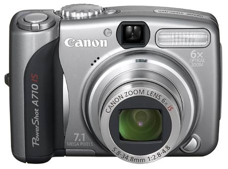 Canon Announced the PowerShot A710 IS, A640 and A630 powershot a710 is