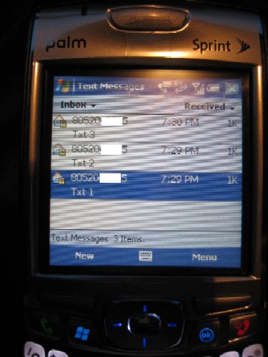 First Sprint Treo 700wx in The Wild