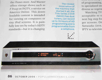 TiVo Series3 Priced At $800 tivos3price