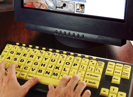Sometimes bigger is better Oversize Keyboard