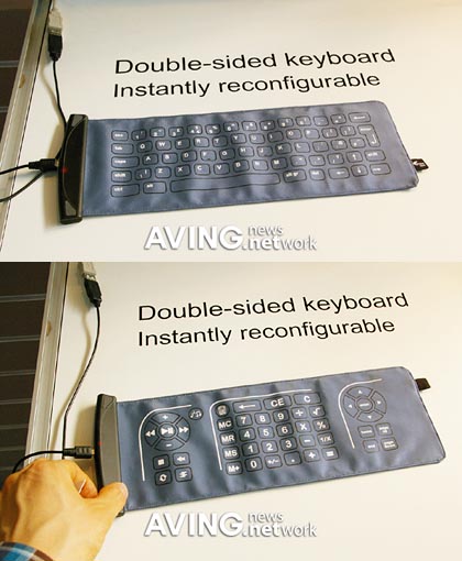 Eleksen add more controls to fabric keyboard concept Eleksen Double-Sided Fabric Keyboard