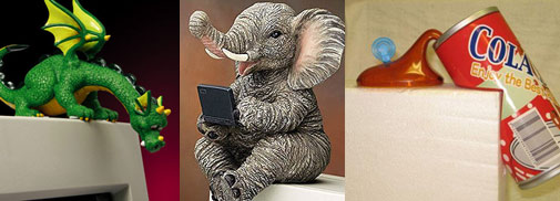 Top you monitor off with these cuties monitor toppers