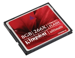 Kingston CF Ultimate Cards writes at 266X