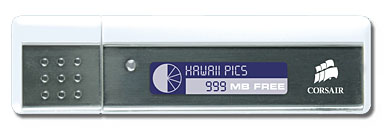 Corsair Readout Flash Drive with capacity status display Corsair Readout USB 2.0 Flash Drive