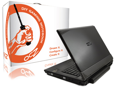 Ocz Diy Gaming Notebook Bring Your Own Components (byoc) ocz_diy_notebook