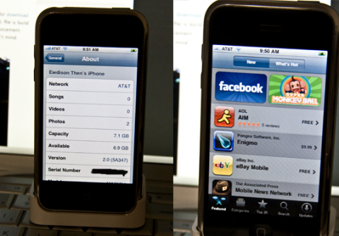 iPhone 2.0 Firmware (5A347) final leaked - available for download