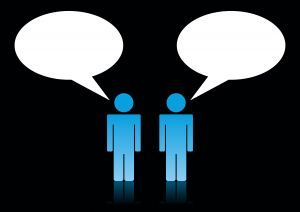 people chatting