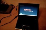 Toshiba NB105 netbook caught on video