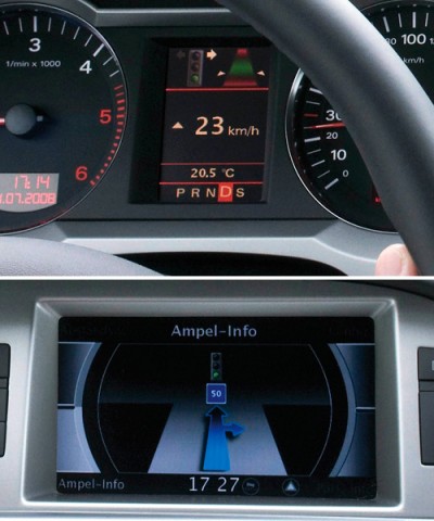 Audi Travolution keeps track of when traffic lights change travolution 400x480