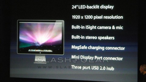 New 24 inch Apple Cinema Display announced apple event 2 42