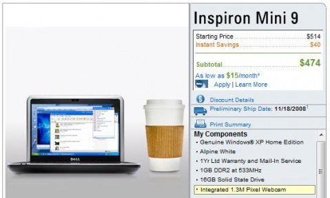 dell inspiron mini 9 delay 479x288