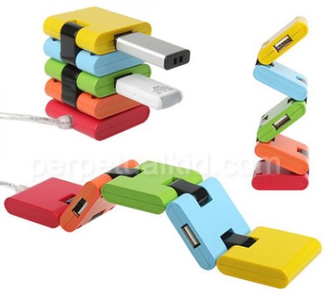 Flexible Chromatic USB Hub is bendy and bright hub1 480x432