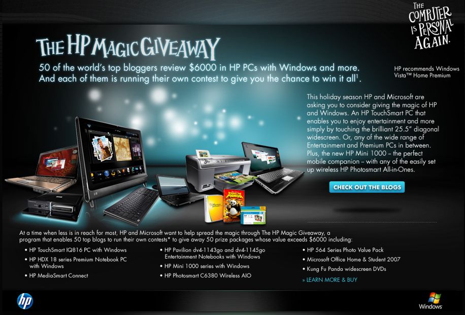 The HP Magic Giveaway: SlashGear is one of your 50 chances to win!