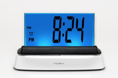Moshi IVR Alarm Clock features spoken TimeSet tech moshi