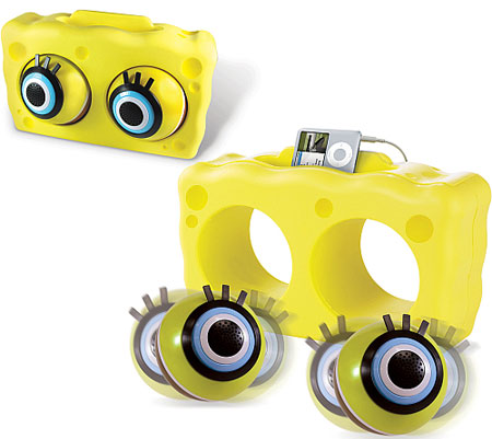 SpongeBob Speakers and Sponge Dock make music fun spongebob2