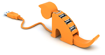 USB Kitty Hub keeps your devices in order cat shape usb 4 port hub usb hub hub