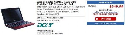 acer aspire one us pre order 480x135