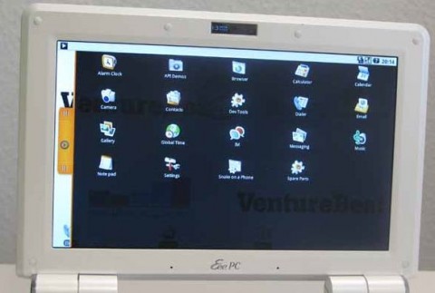 ASUS Eee PC 1000 running Android android eee pc 1000 3 480x323