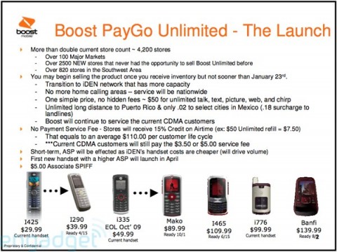 boost 2009 handset lineup 480x360