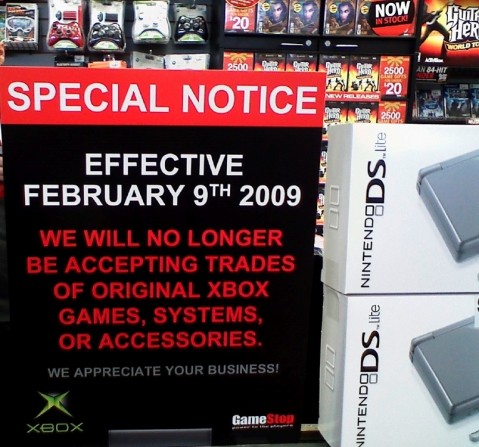 Gamestop rumored to stop accepting Xbox games Feb. 9 custom 1231114334969 noxbox 01 479x447