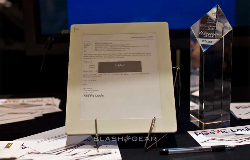Plastic Logic eReader Display SlashGear