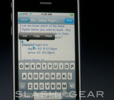 iPhone OS 3.0 iphone os 3 0 cut copy paste