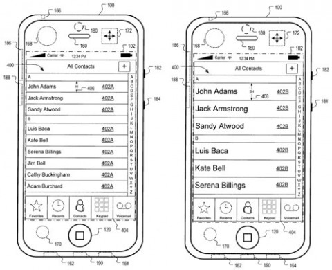 Apple researching movement aware iPhones; Is that a front facing camera? 045834 movement 480x390