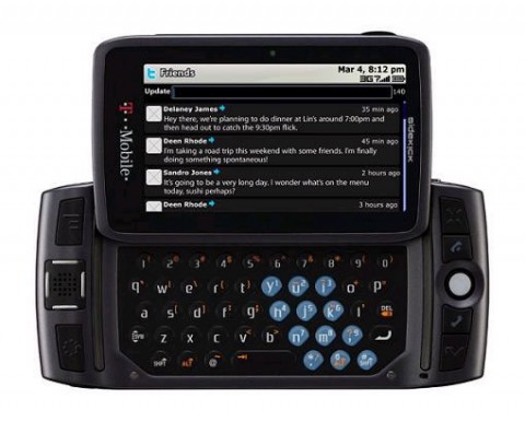 Phone Roundup: New BlackBerry Storm 2 images, iPhone rumors, SideKick LX on T Mobile and more sidekick lx 2009 11 480x386