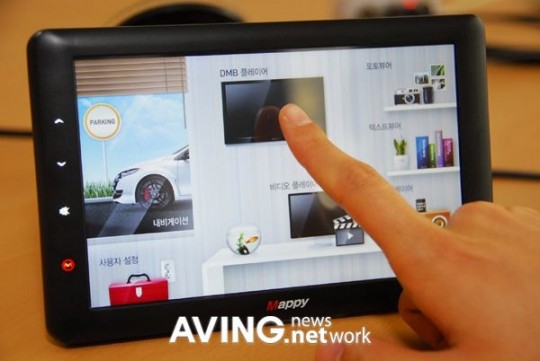 M&Soft Mappy API PND: 7-inch screen and digital TV