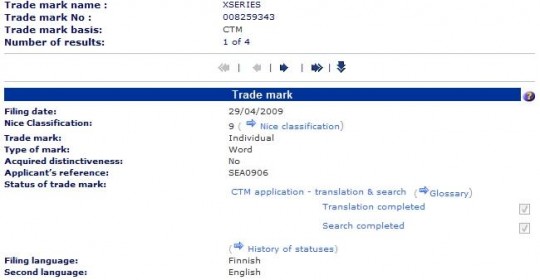 nokia xseries trademark filing 540x280