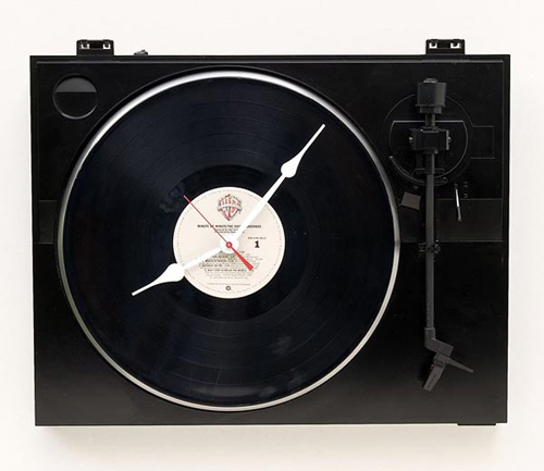 Recycled Fischer Turntable Clock revealed