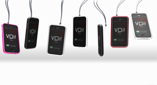 Hard case for iPhone features a tether voitether