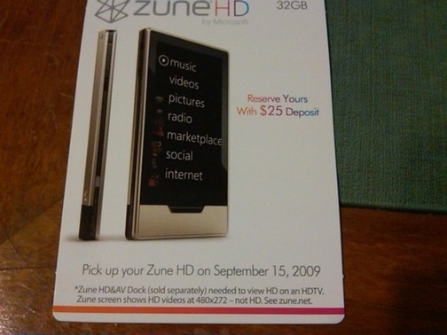 Microsoft Zune HD Gets Another Release Date, Still No Official Pricing zune hd display sept 15 rm eng