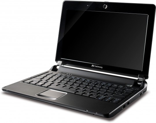 Gateway LT20 netbook front right view Gateway LT20 netbook front right view