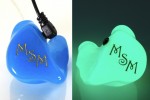 Sleek Audio CT6 Aura glowing custom earphones