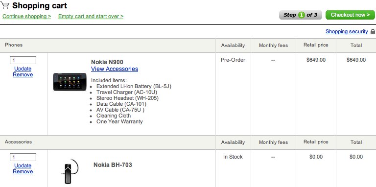 Nokia N900 Up For Preorder: Drop $700, Get Free Bluetooth Headset N9001