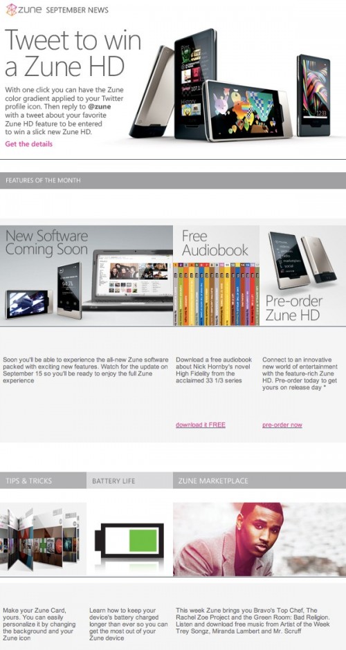 Microsoft Zune Software Update Coming September 15 Zune