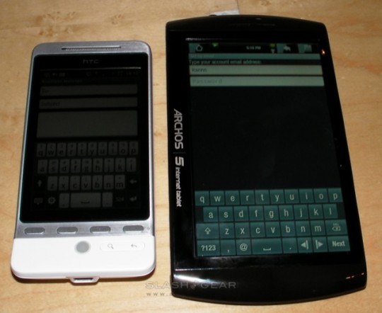 archos 5 android internet tablet slashgear 25 540x442