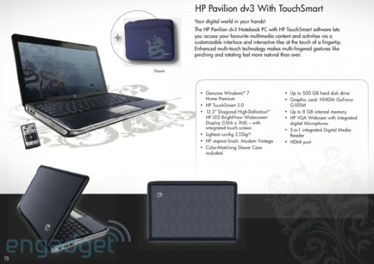 hp pavilion dv3 with touchsmart leak 540x382