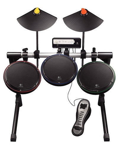 Logitech unveil Drum and Guitar controllers for Wii and Xbox 360