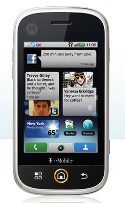 Motorola Cliq gets preorder date motorolacliq sb