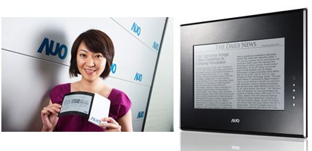 AUO flexible e-paper and 20-inch E Ink panel announced
