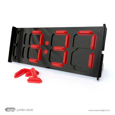 Ponoko offers weirdest clock ever called digits jumbo clock sq1 product page
