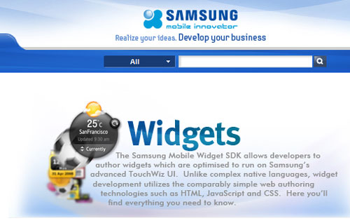 Samsung selects PocketGear to power its Mobile Widget Store samsungwidgets