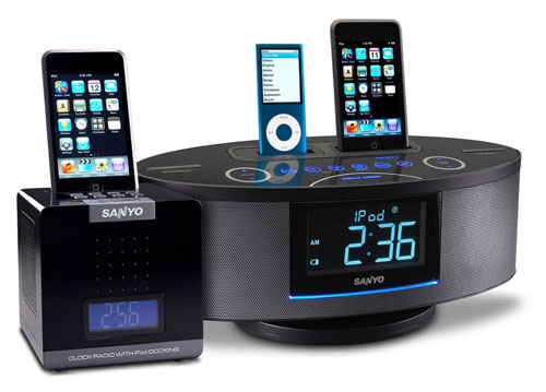 Sanyo unveils DMP P1 and DMP 692 iPod clock radios sanyoipodclocks