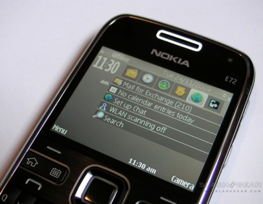 Nokia E72 SlashGear Review 6 540x419