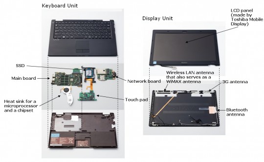 sony_vaio_x_teardown sony vaio x teardown 540x331